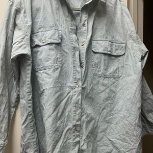 Button down vintage blue